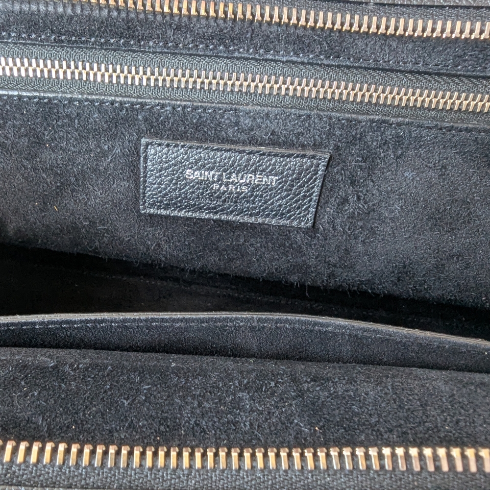 Yves Saint Laurent Paris Cabas Rive Gauche Leather Shoulder, crossbody Handbag - Picture 14 of 16